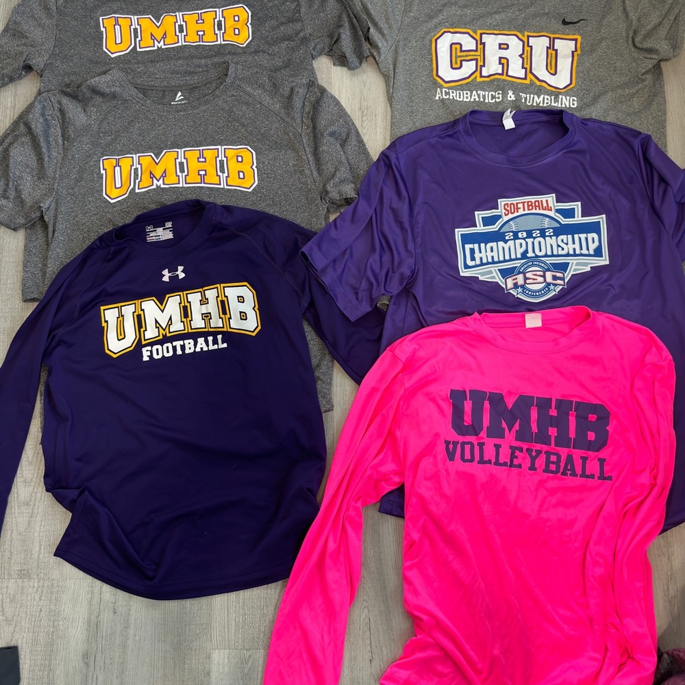 UMHB Shirt and Jacket Lot. Women’s. Most Small to Medium Dri-Fit